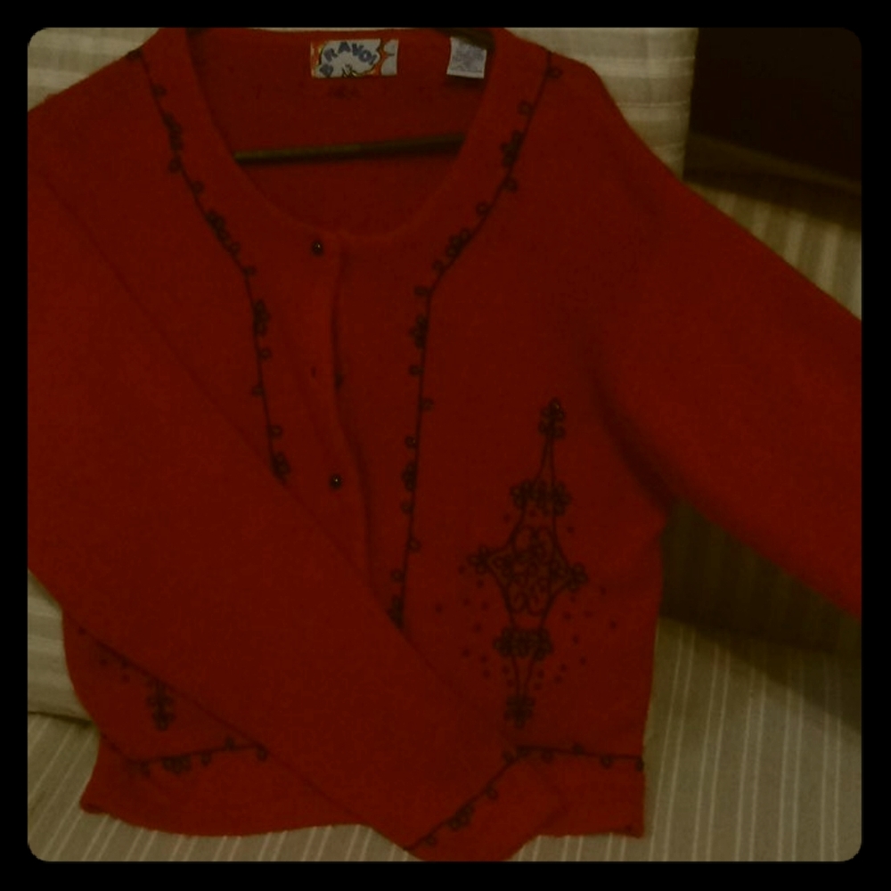 Red sweater